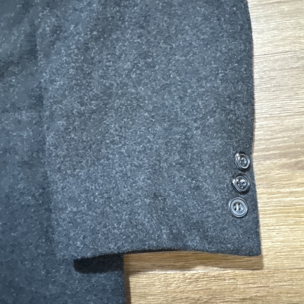 Ermenegildo Zegna Soft Black Gray Wool Cashmere Blazer Suit Coat EU 52R / US 42R - Picture 4 of 16